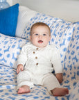 DANA SMALL DESIGNS Otomi Baby Quilt Matilda's Blue
