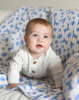 DANA SMALL DESIGNS Otomi Baby Quilt Matilda's Blue