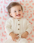 DANA SMALL DESIGNS Otomi Baby Quilt Rosie Pink