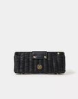 LILLY PULITZER Leena Wicker Clutch Noir