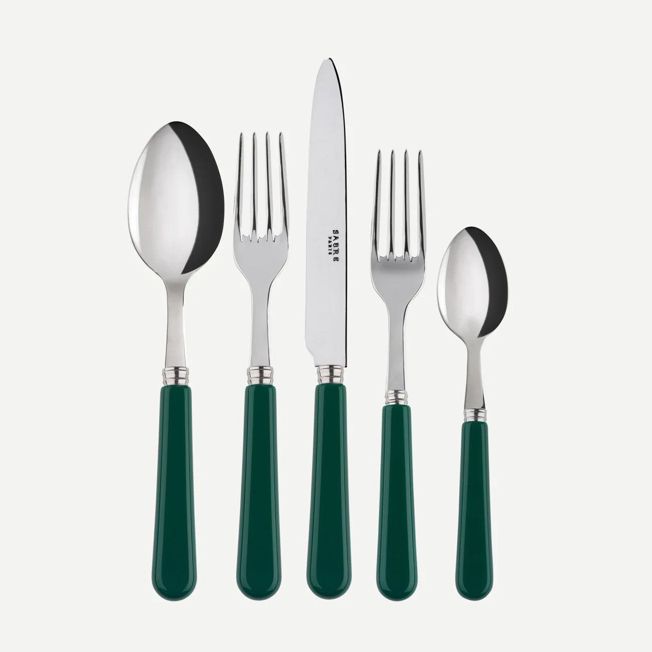 SABRE Pop Unis Green 5 Piece Setting