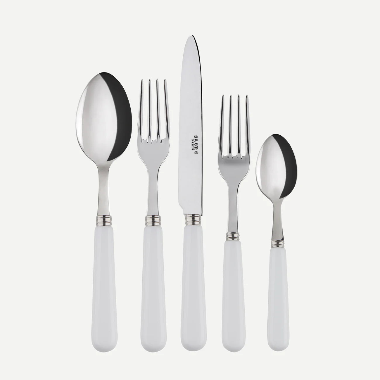 SABRE Pop Unis White 5 Piece Setting