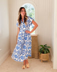 KASIA Naxos Maxi Dress Blue