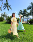 SMOCK LONDON Grace Darling Dress Amalfi Stripe