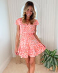 FINAL SALE WALKER & WADE Zoey Dress Coral Zebra