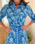 OMIKA Palm Maxi Dress Mika Azure
