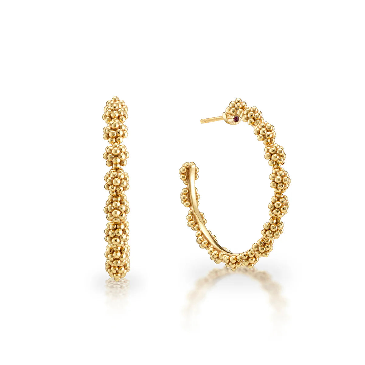 CAPUCINE DE WULF Berry Icon Hoop Earrings Gold
