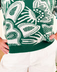 JUMPER 1234 Doily Crew Cilantro Fog