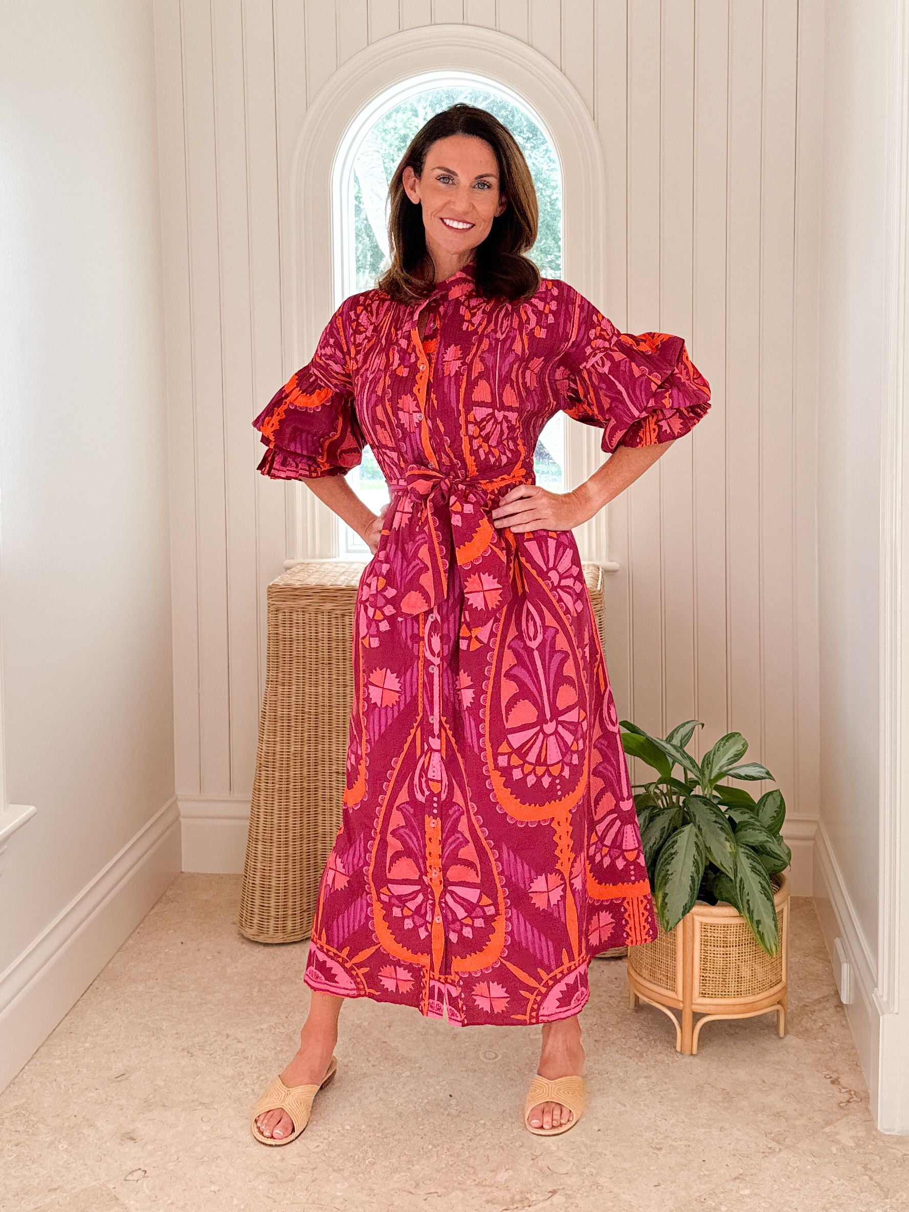 SHERIDAN FRENCH The Every Body Dress Sangria Batik