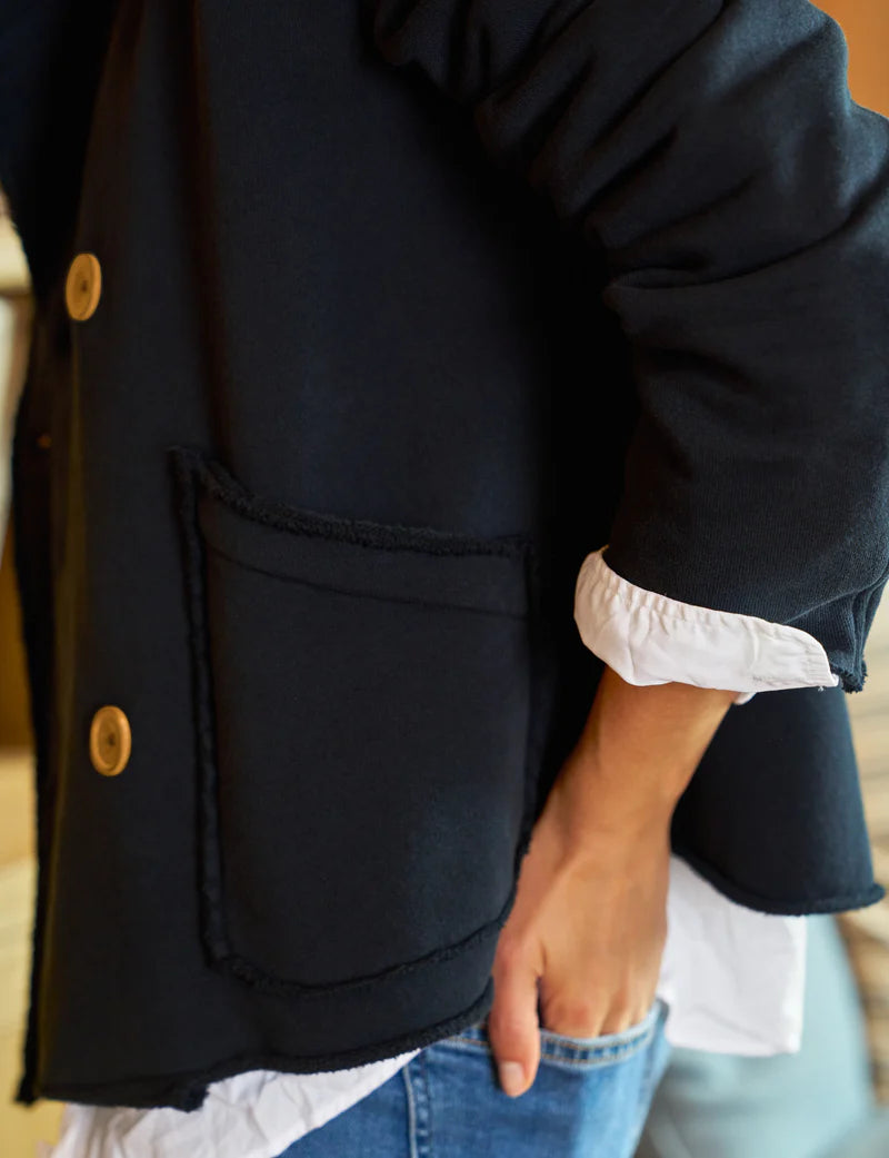 FRANK & EILEEN Mini Belfast Crop Peacoat British Royal Navy
