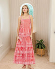 OLIPHANT Strappy Maxi Dress Santorini Red