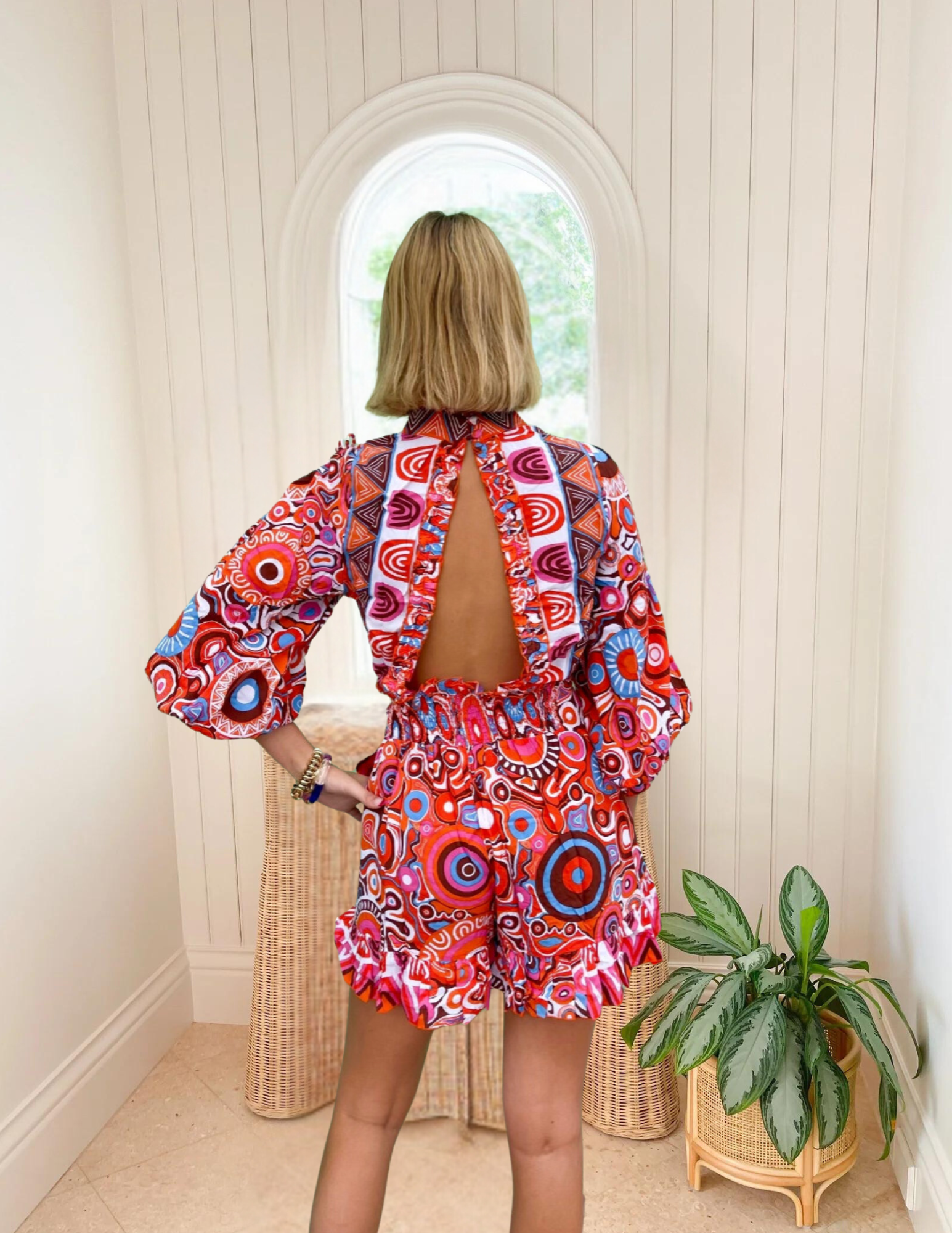 FINAL SALE FEATHER & FIND Kaiema Playsuit Dreamtime