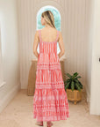 OLIPHANT Strappy Maxi Dress Santorini Red