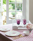 ADDISON ROSS White Scalloped Edge Tray White Large