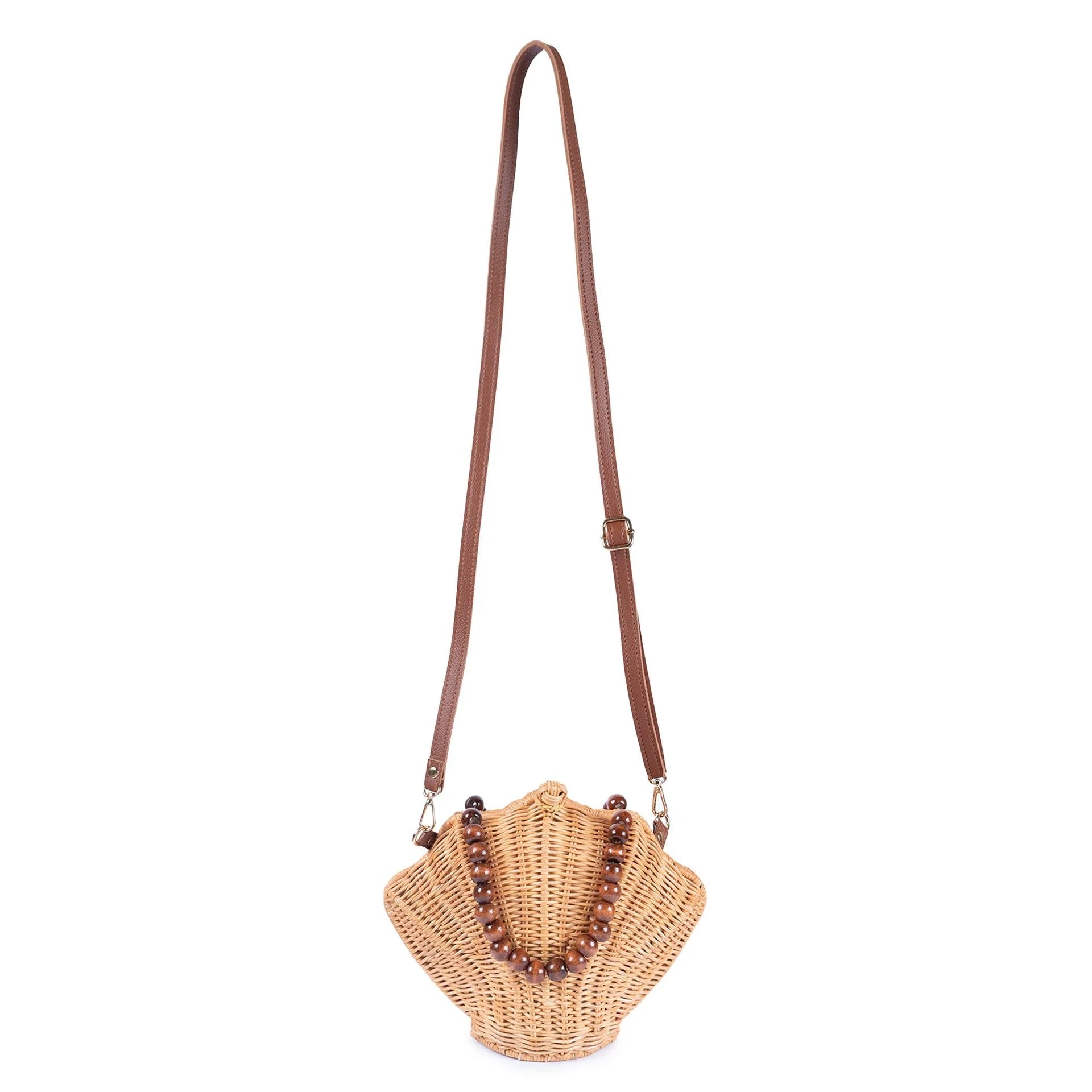 Shelly Woodbead Bag Natural