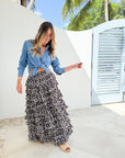 LOLA AUSTRALIA Valentina Skirt Starburst Latte