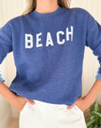 Beach Sweatshirt Heather Royal