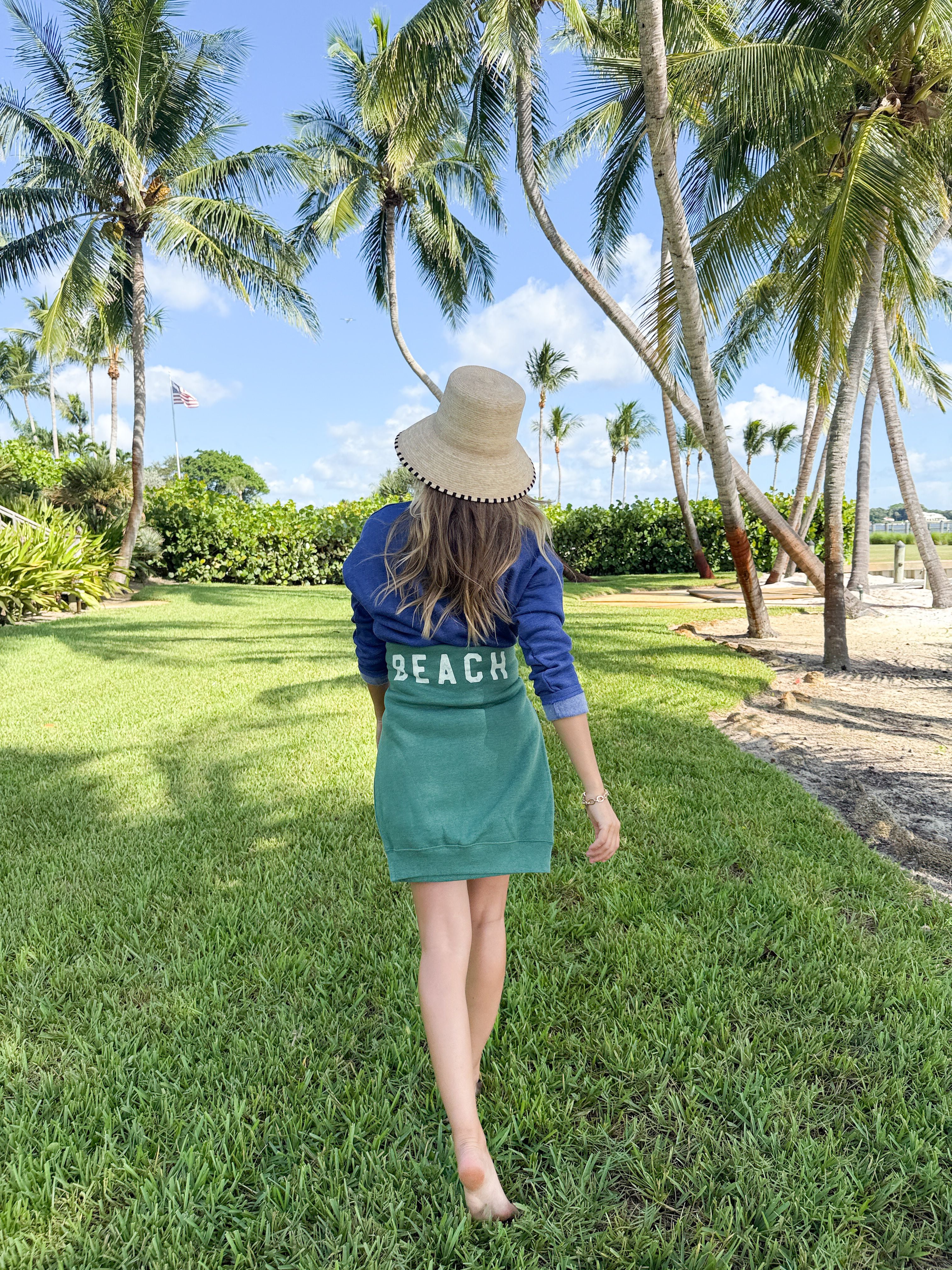 Beach Sweatshirt Heather Forest