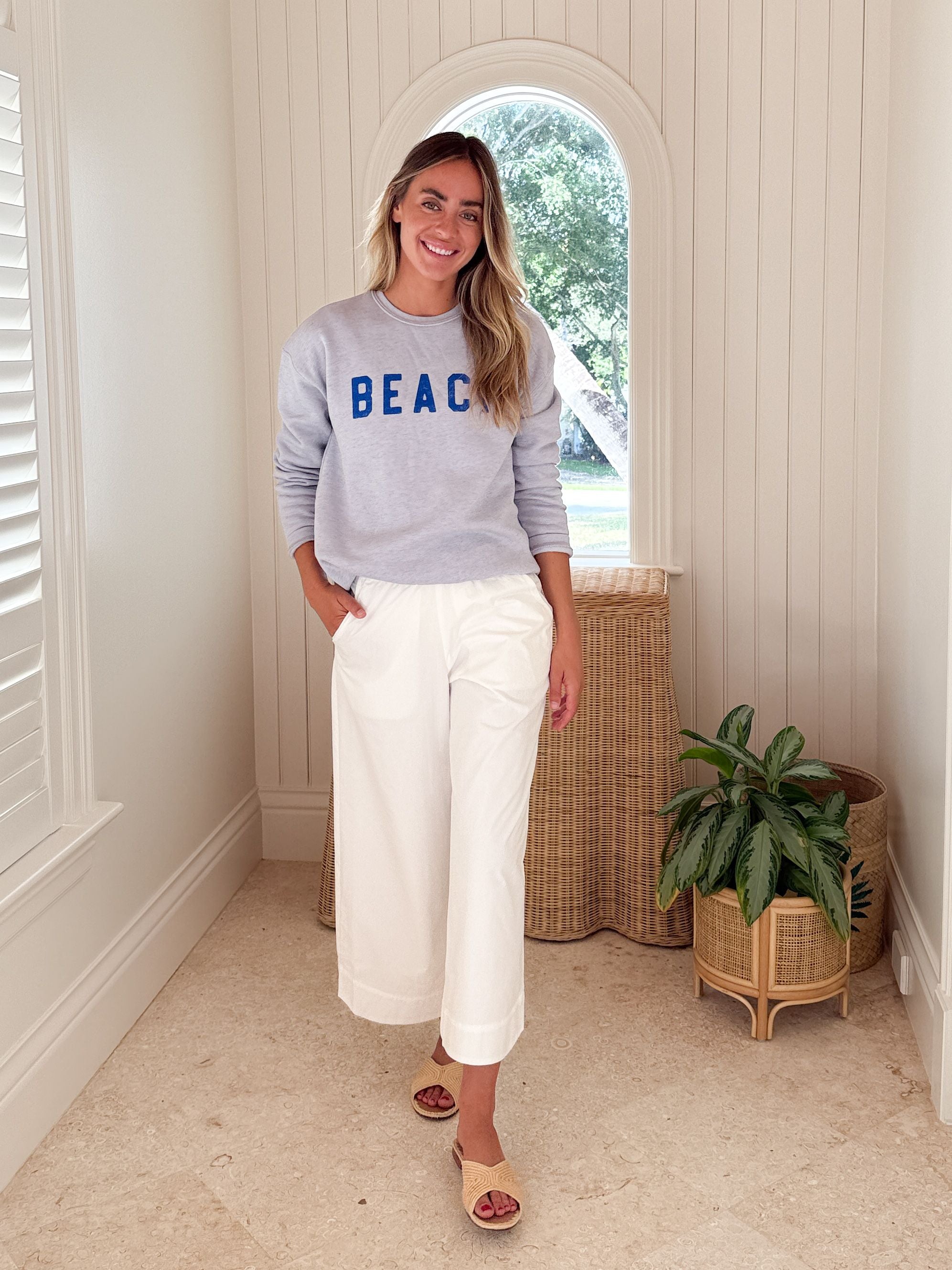 Beach Sweatshirt Light Blue