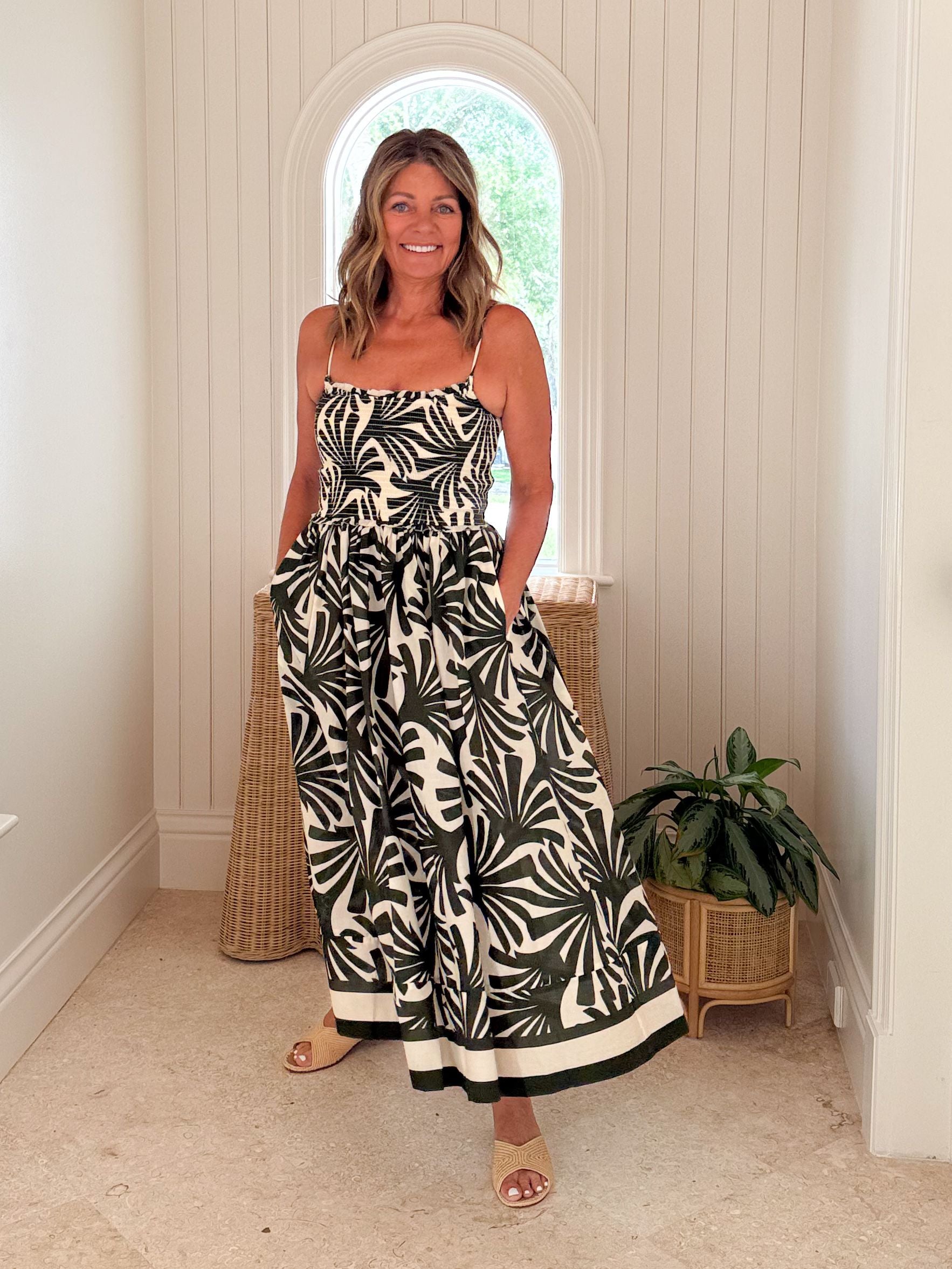 CARA CARA Carmen Dress Catalina Olive