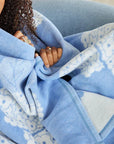 CHAPPYWRAP Hydrangeas Blanket Bluebell