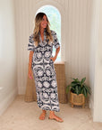 SHERIDAN FRENCH Reese Dress Onyx Jardin