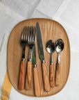SABRE Lavandou Olive Wood 5 Piece Setting