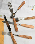 SABRE Lavandou Olive Wood 5 Piece Setting