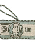 FURBISH STUDIO Needlepoint Ornament $100 Bill