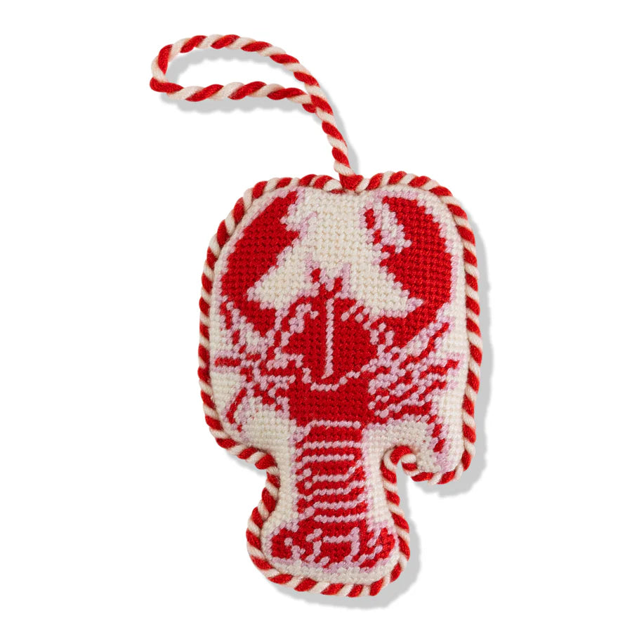 FURBISH STUDIO Needlepoint Ornament Lobster