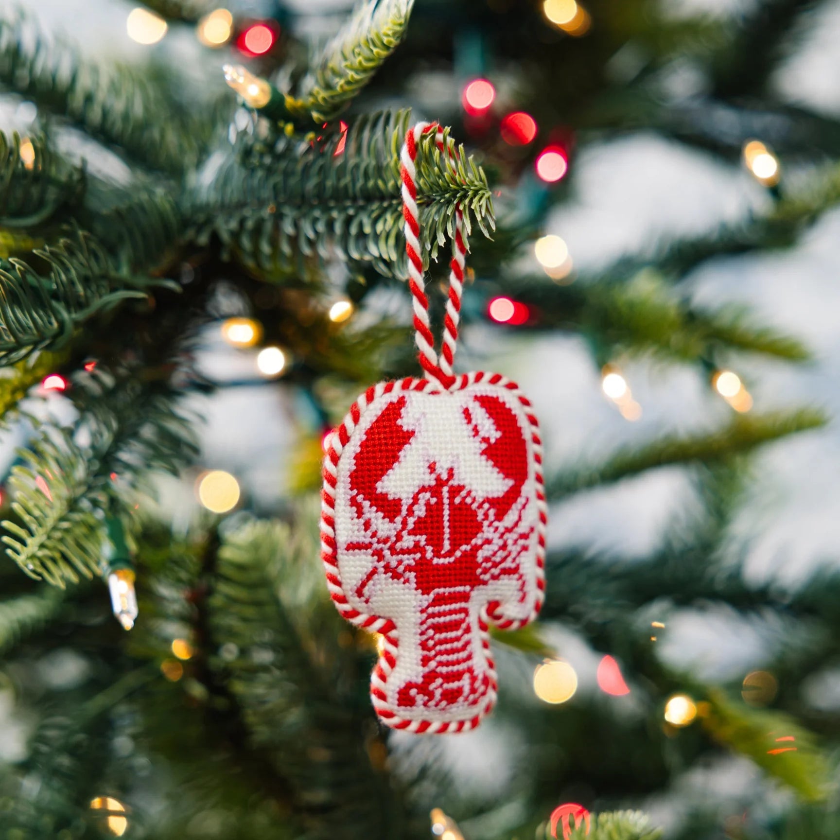 FURBISH STUDIO Needlepoint Ornament Lobster