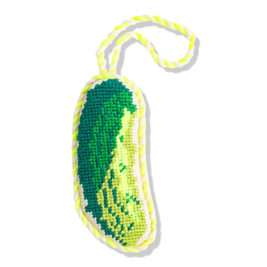 FURBISH STUDIO Needlepoint Ornament Pickle