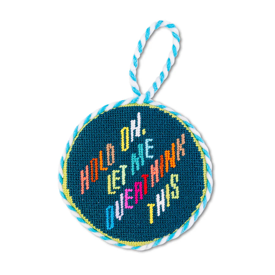 FURBISH STUDIO Needlepoint Ornament Overthink