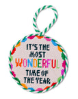 FURBISH STUDIO Needlepoint Ornament Wonderful Time
