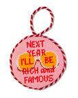 FURBISH STUDIO Needlepoint Ornament Rich And Famous