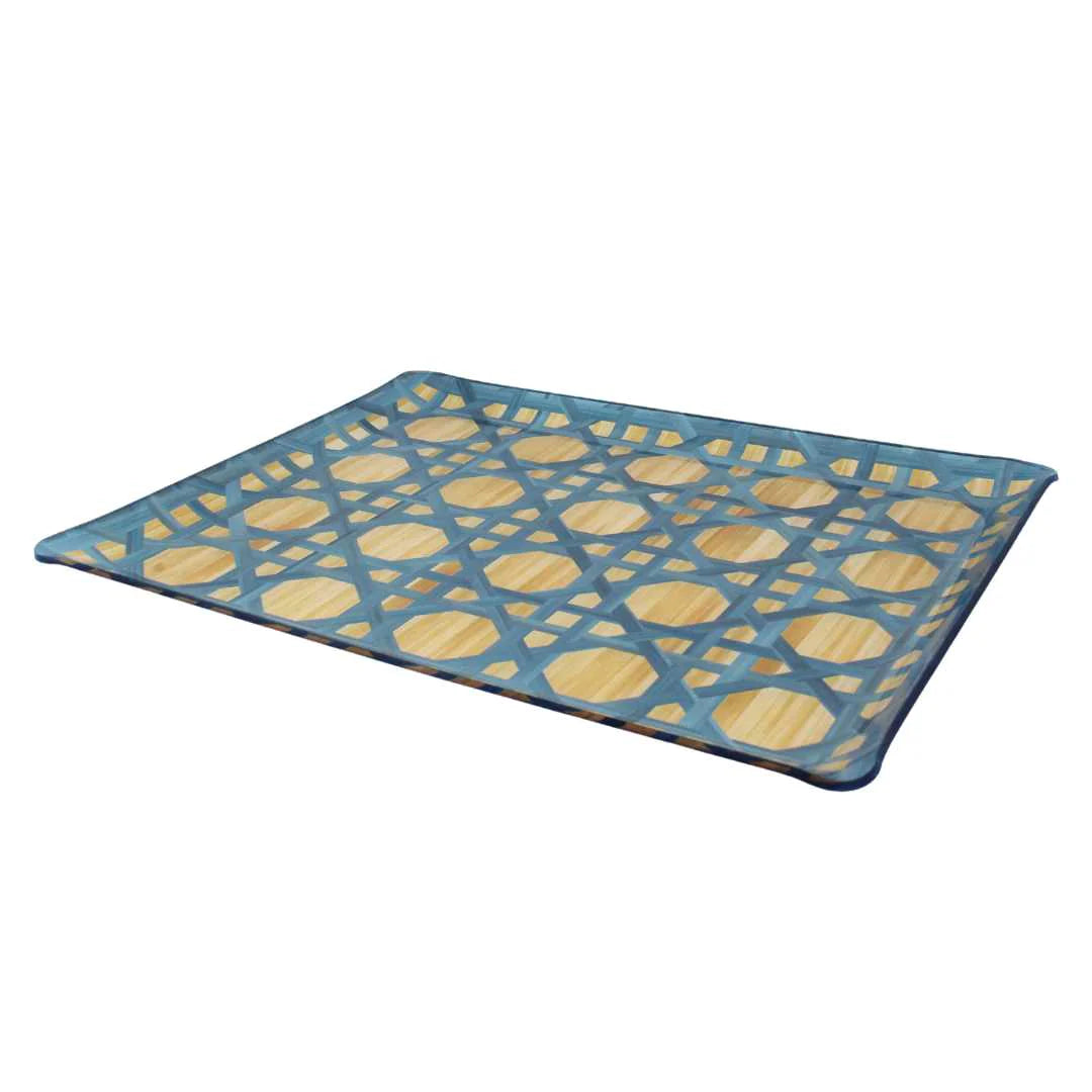 Versailles Serving Tray Ocean Blue
