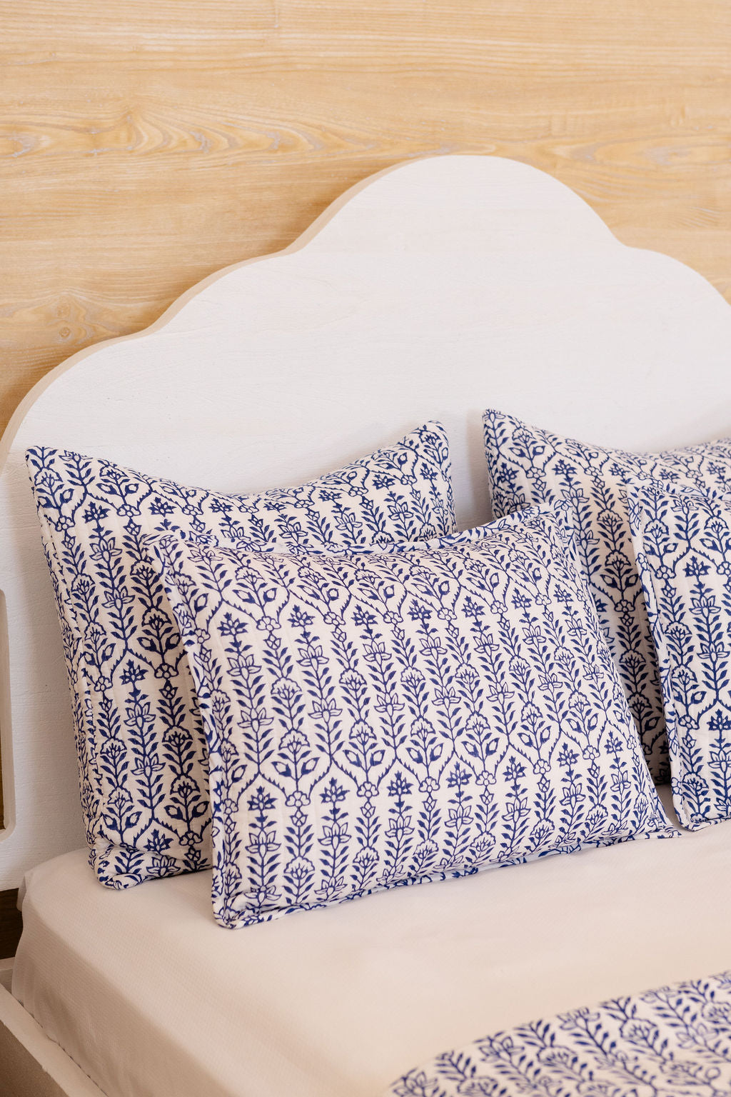 DANA SMALL DESIGNS Throw Pillow Flower Row Marine