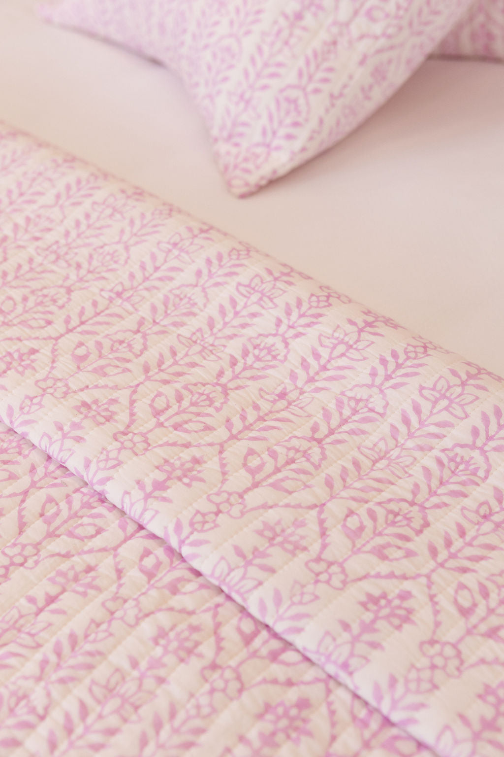 DANA SMALL DESIGNS Throw Pillow Flower Row Lilac