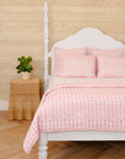 DANA SMALL DESIGNS Sham Flower Row Pink Lotus