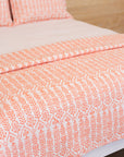 DANA SMALL DESIGNS Flower Row Quilt Tangerine