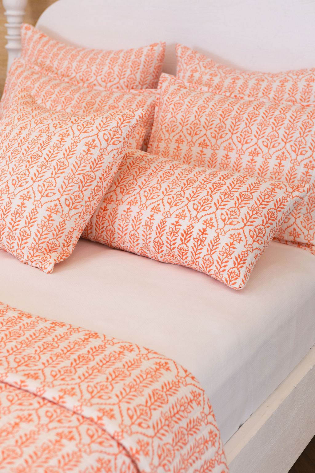 DANA SMALL DESIGNS Quilt Flower Row Tangerine