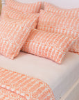 DANA SMALL DESIGNS Flower Row Quilt Tangerine