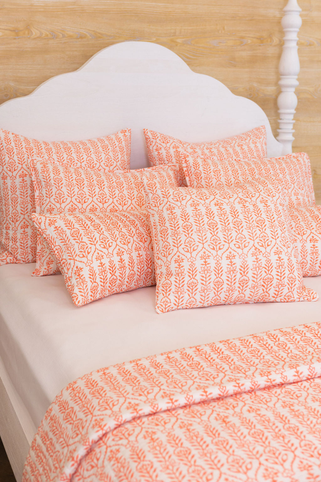 DANA SMALL DESIGNS Quilt Flower Row Tangerine