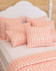 DANA SMALL DESIGNS Flower Row Quilt Tangerine