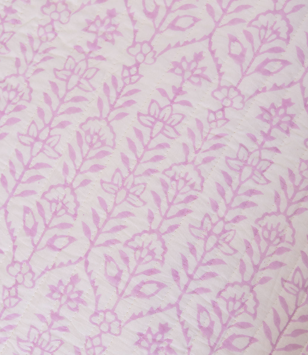 DANA SMALL DESIGNS Throw Pillow Flower Row Lilac