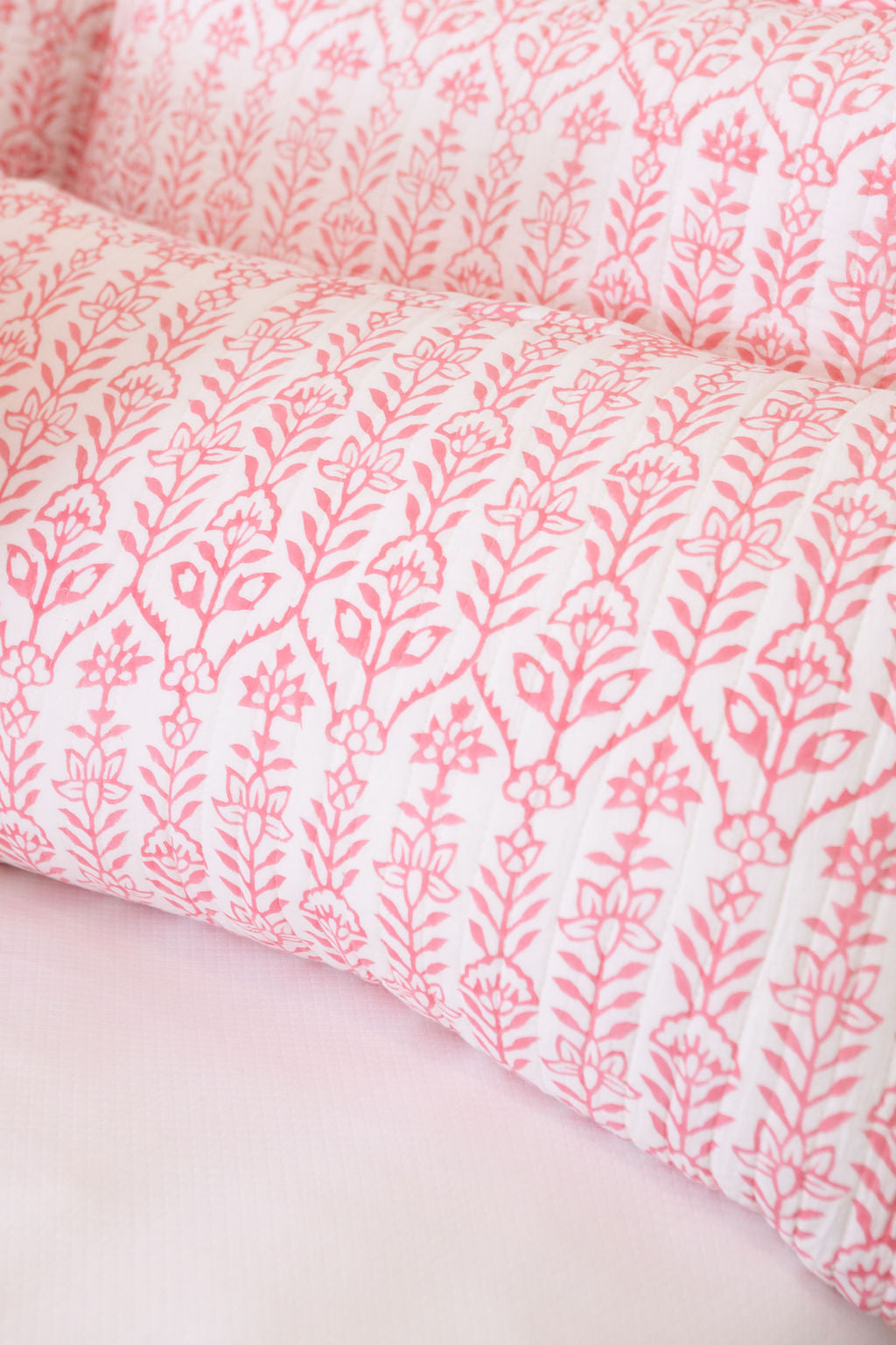 DANA SMALL DESIGNS Throw Pillow Flower Row Pink Lotus