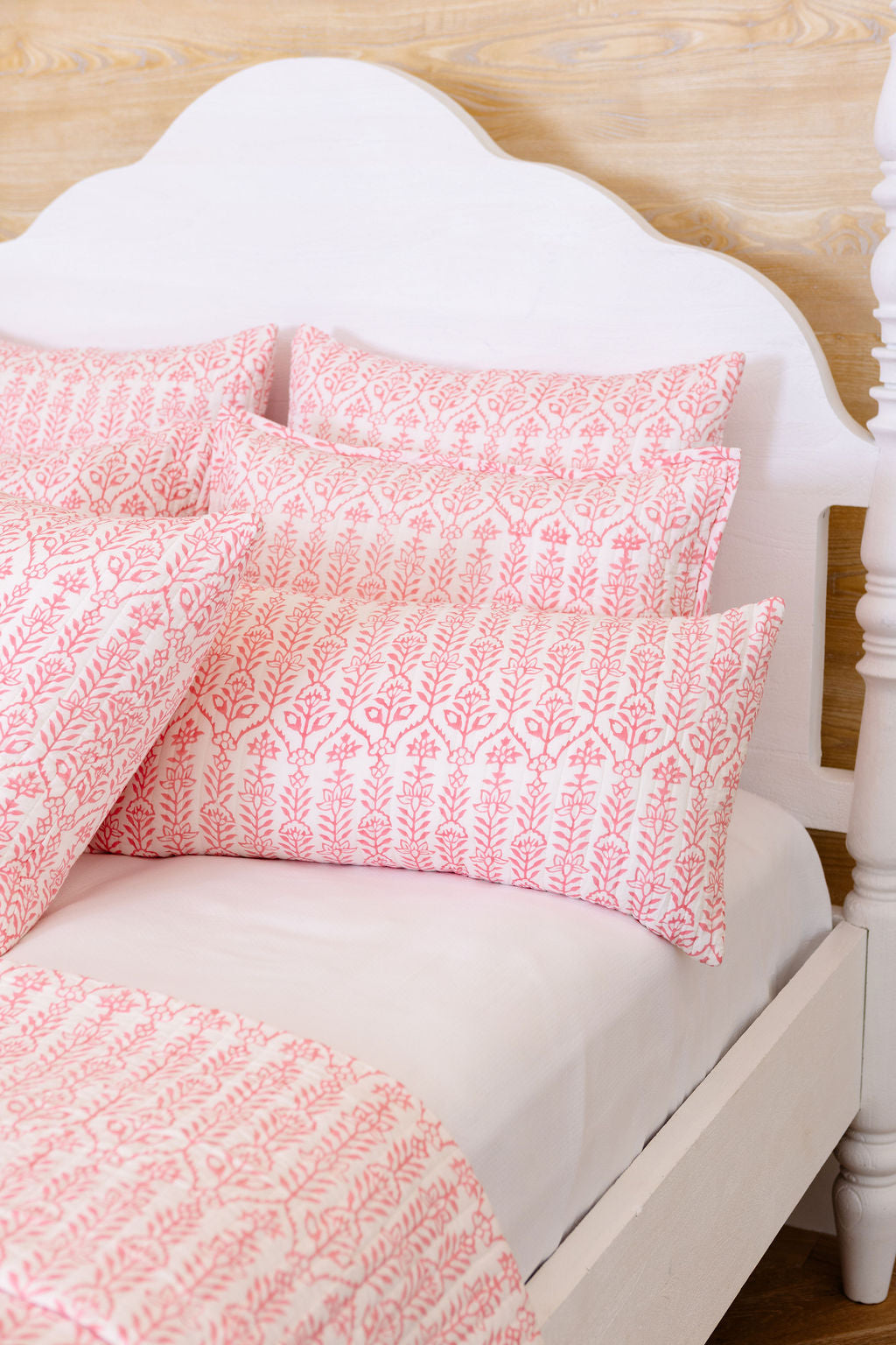 DANA SMALL DESIGNS Throw Pillow Flower Row Pink Lotus