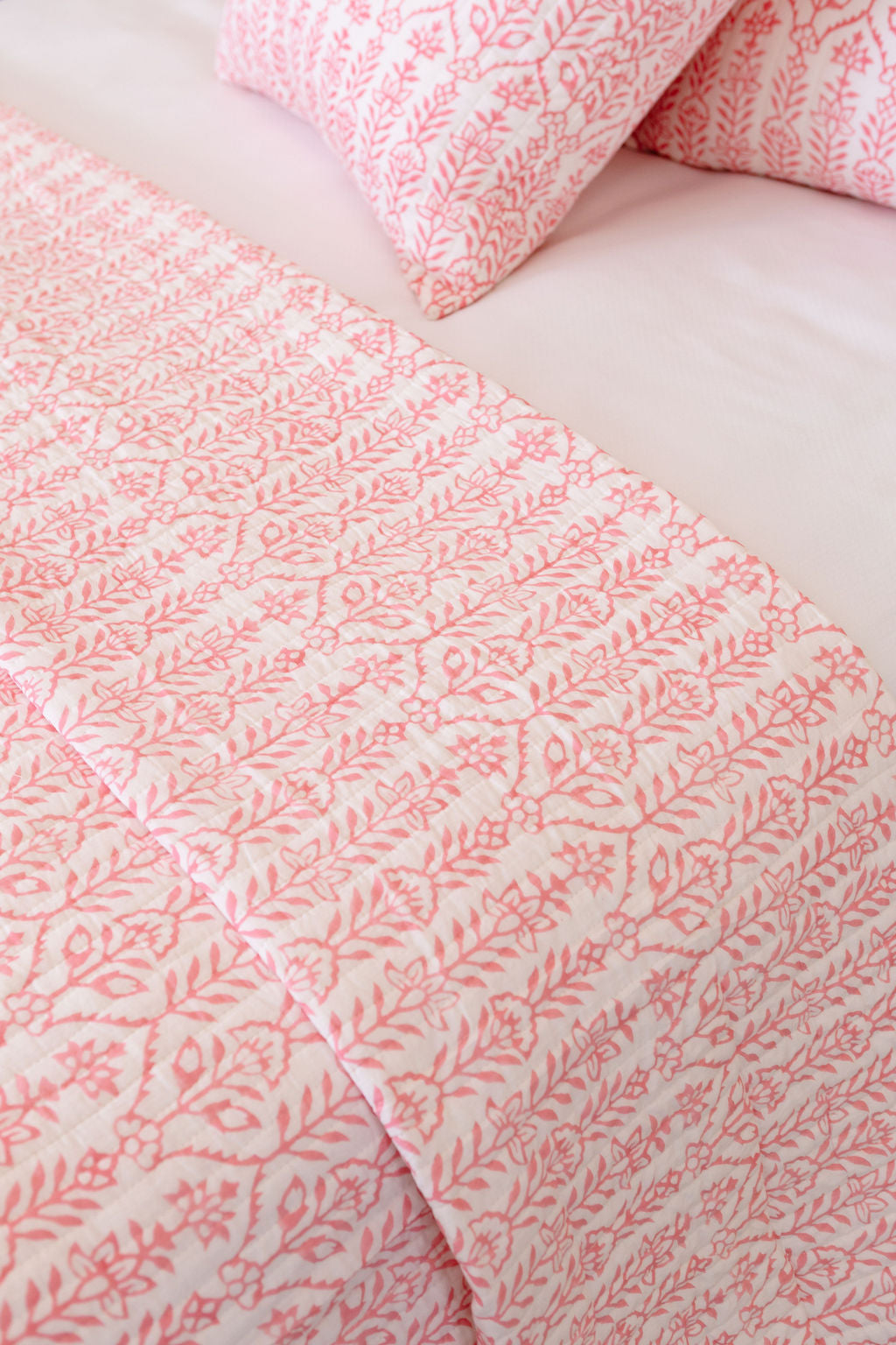 DANA SMALL DESIGNS Throw Pillow Flower Row Pink Lotus
