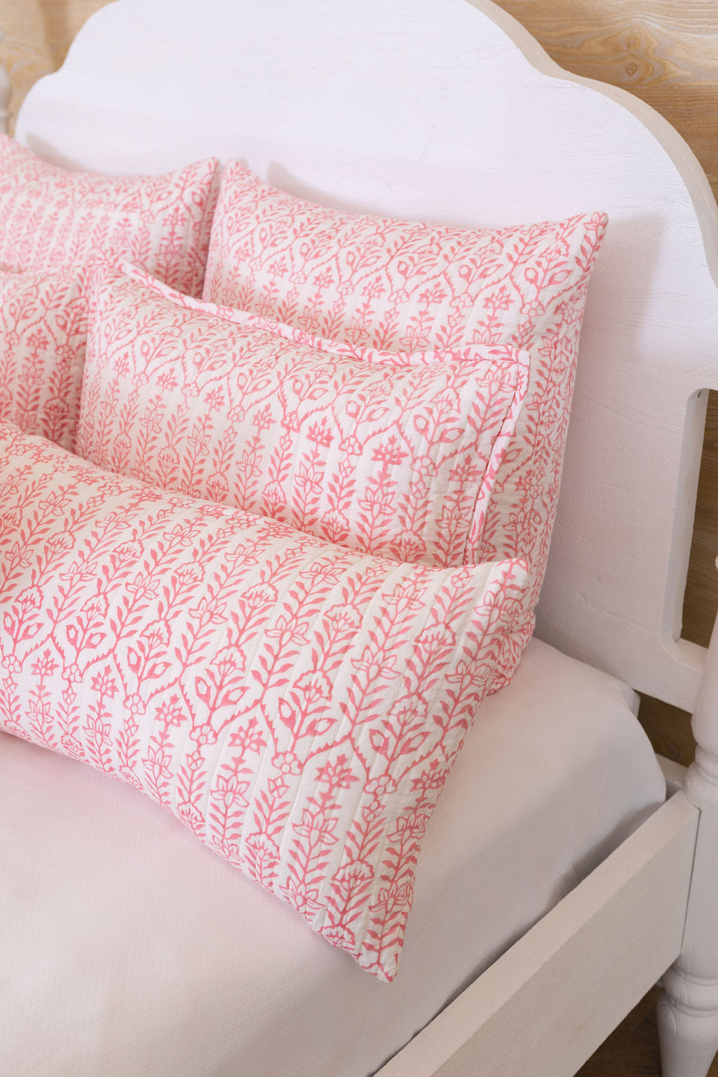 DANA SMALL DESIGNS Throw Pillow Flower Row Pink Lotus