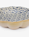 Medium Scallop Bowl Maze Cobalt